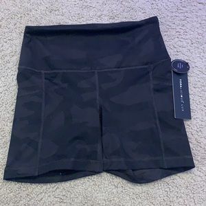 Yogalicious black camo biker shorts